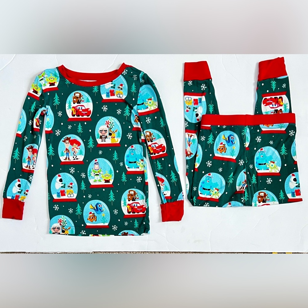 Little Sleepies Disney Pixar Holiday Cars 3T Long Sleeve PJs Christmas Boys Soft